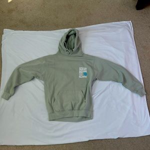 New small light green Bethany Beach hoodie, kangaroo pocket, never worn.